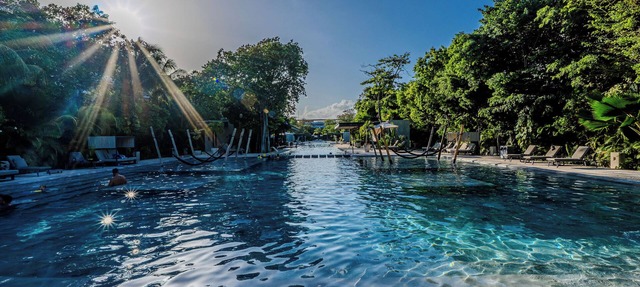 2BR GROUND floor: Pool, Hot tub, Big Gym, Beach Access LUX AWA Playacar in Playa del Carmen
