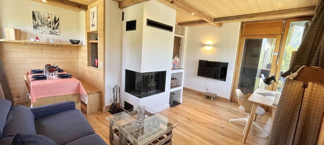 3-room + cabin apartment in Megève, 6 sleeps, near slopes and cable car in Megève