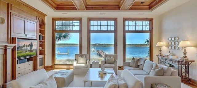 Architectural Gem with Private Dock in Kiawah Island