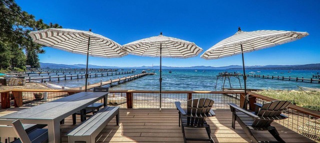 Beach Haven Lakefront - Sandy Private Beach, Extra Guest House, EV Charger in Kings Beach