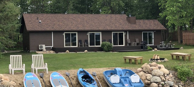 Cabin on Big Sand Lake - 4 Bedroom, 2 Bath, Sandy Beach, Secluded, Modern in Park Rapids