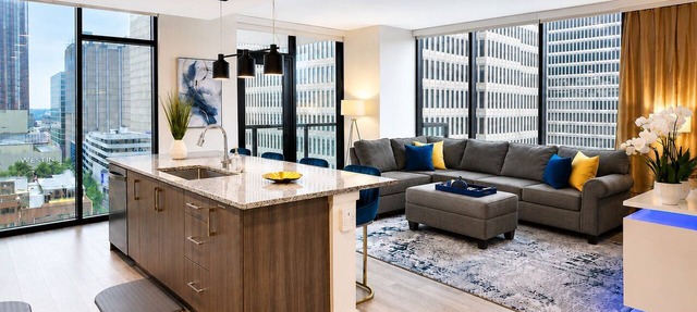 City Blue | 2BR | Pool|Balcony Views|Mercedes-Benz in Atlanta