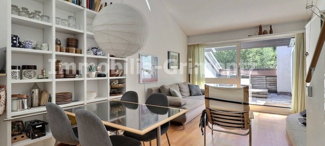 Comfortable studio on 2 levels for 2 to 4 people, living room with 1 divan bed, kitchen area, mezzan in Grimentz