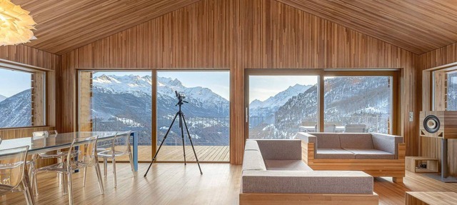 Exclusive design chalet on 1 800 meters, 4-6 pers., above Törbel in Törbel