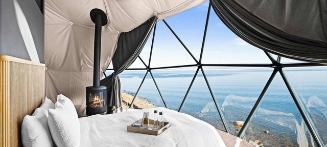 Float Above Lake Superior in Large Dome 10 at The Harbors in Two Harbors