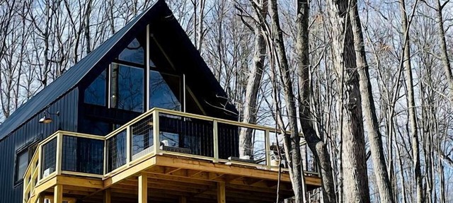Gorgeous A-Frame Cabin Nestled in the Trees near Lost River, West Virginia in Mathias