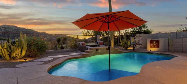 Incredible golf course views with modern, southwest inspired decor in Mesa