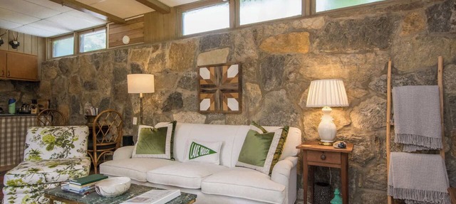 Lakefront Stone Studio with Pool and Canoes in Flat Rock