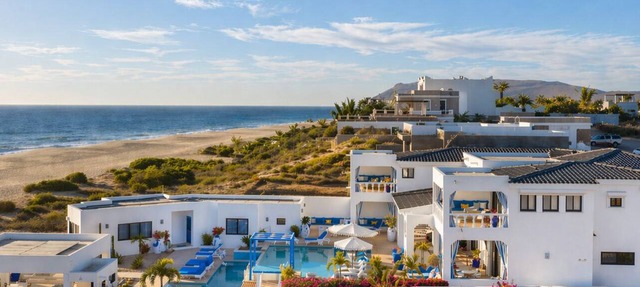 Luxury Beachfront Santorini Palace. Chef Included! in Todos Santos