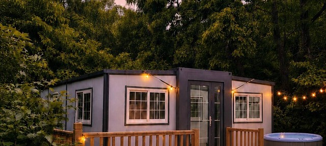 Modern Container Home Private Hot Tub & Fire Pit Near Pipestem State Park in Pipestem