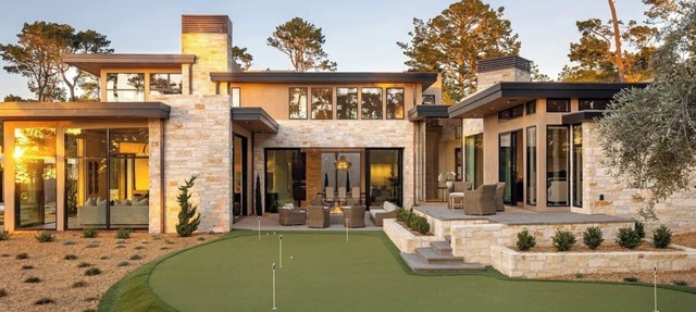Modern Masterpiece on Poppy Hills Golfs Course with Pool, Putting Green, Guest House in Pebble Beach