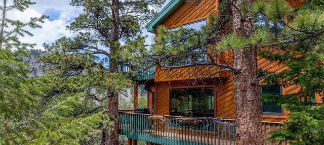 Next to Rocky Mtn Natl Pk Luxury Vacation Home Views & River Spotless with AC in Estes Park