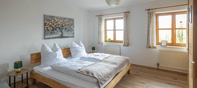 Panoramic view apartment with infrared sauna in the middle of the Bavarian Sonnenwald in Grattersdorf
