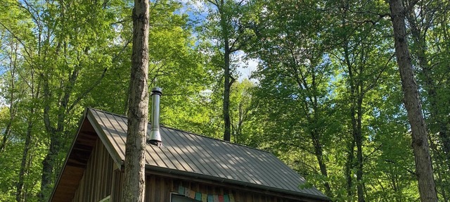 Secluded Tiny Cabin on 7 Private Wooded Acres - Retreat, Disconnect & Stargaze in Pomeroy