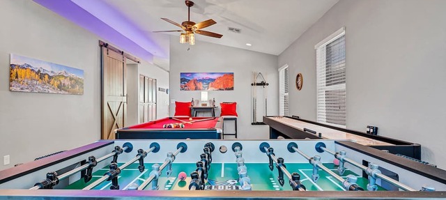 Peoria-90 Degree Heated Private Pool-Shuffleboard Table, Foosball, Pool Table in Peoria
